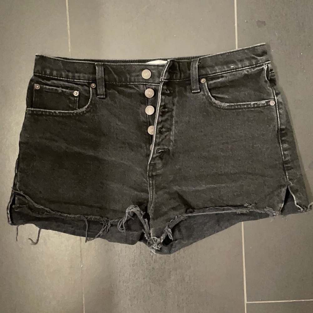 Abercrombie high waist mom shorts